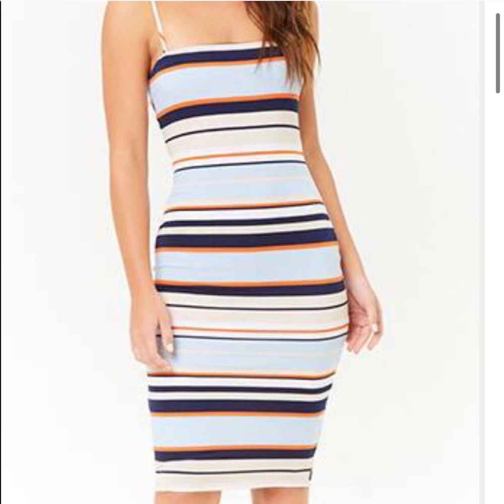 NWOT Forever 21 Striped Bodycon Dress
